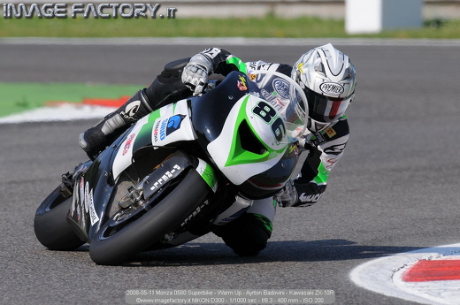 2008-05-11 Monza 0580 Superbike - Warm Up - Ayrton Badovini - Kawasaki ZX-10R